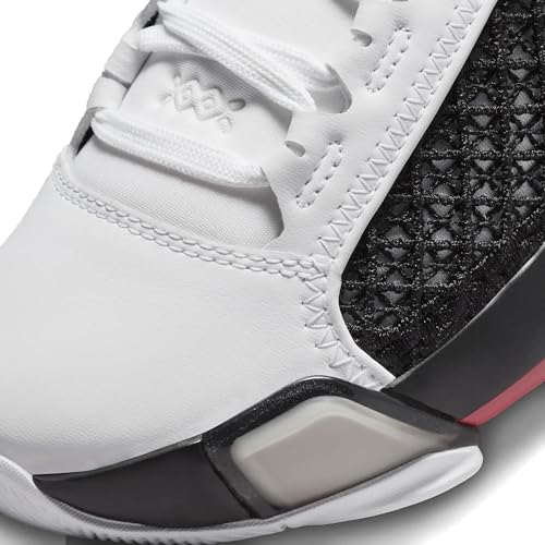 Nike Kid's Air Jordan 38 (GS) Basketball Shoe, White/Siren Red/Black, 6.5 Big Kid 7