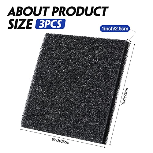 3 Pieces Aquarium Sponge Filter Bio Sponge Filter Pad Cut To Fit Foam For Aquarium Fish Tank Open Cell Foam Sheet Filter Foam Sponges #TOP1