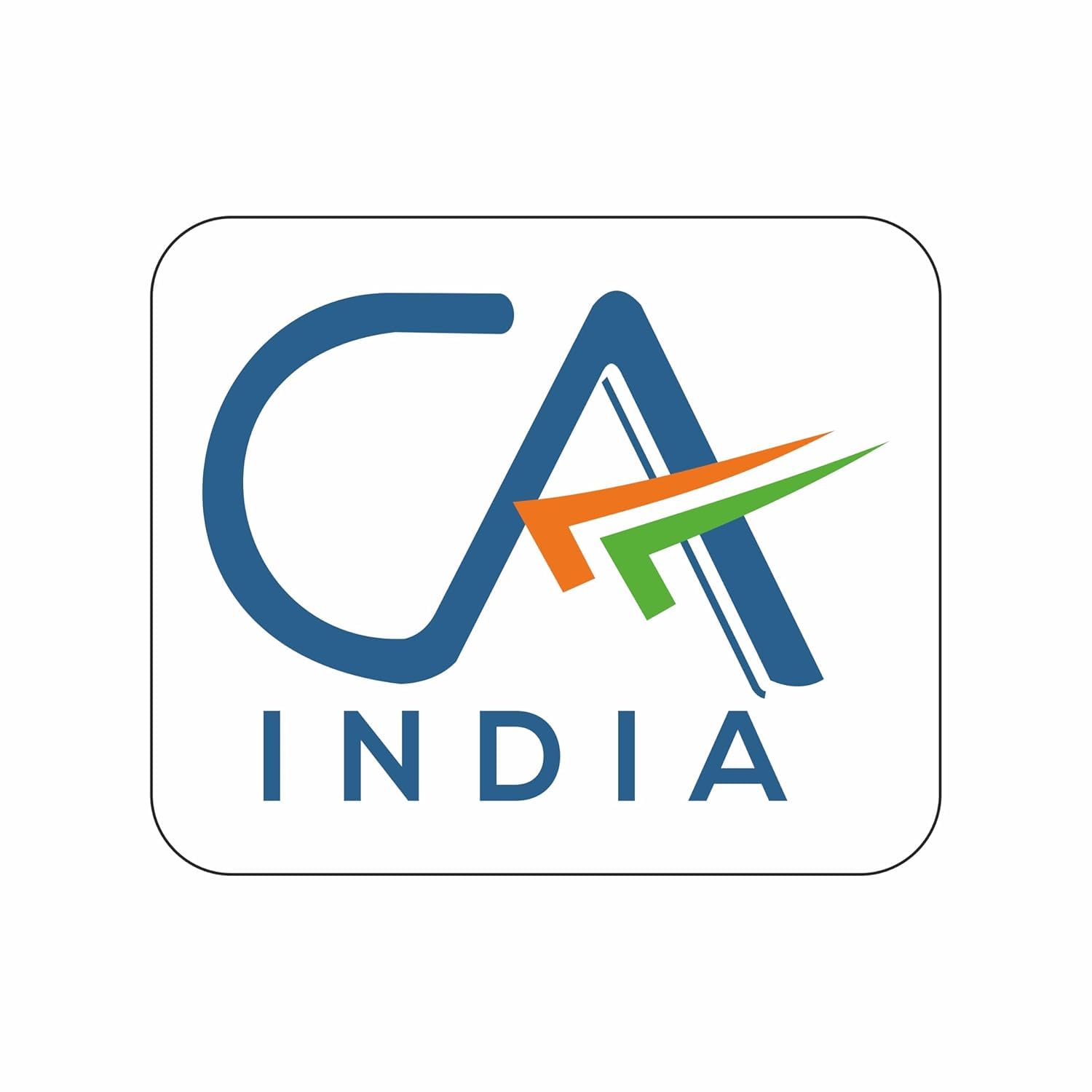 Self-Adhesive Vinyl CA Sticker/Decal (Chartered Accountant) – Pack of 2 | Reverse Pasting for Inside Glass Application