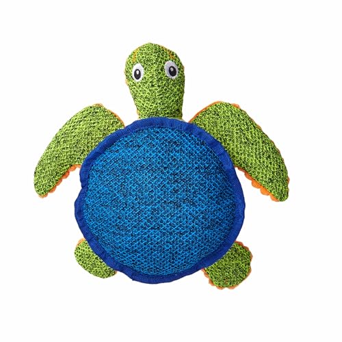 Image of BarkButler x FOFOS Summer Sea Turtle Dog Toy - Plush & Squeaky Toys for Dogs, Dog Toys for Medium Dogs (0-20kgs) - Green