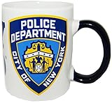 CityDreamShop NYPD White Shield Coffee Mug Officially Licensed by New York Police Department