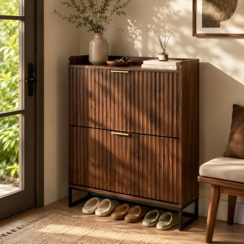 VINGLI Fluted Mid-Century Cabinet
