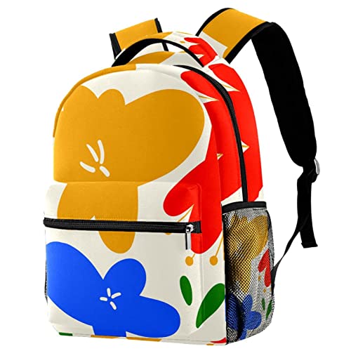 Sac à dos de voyage décontracté motif floral homme femme bagage cabine couleur 10