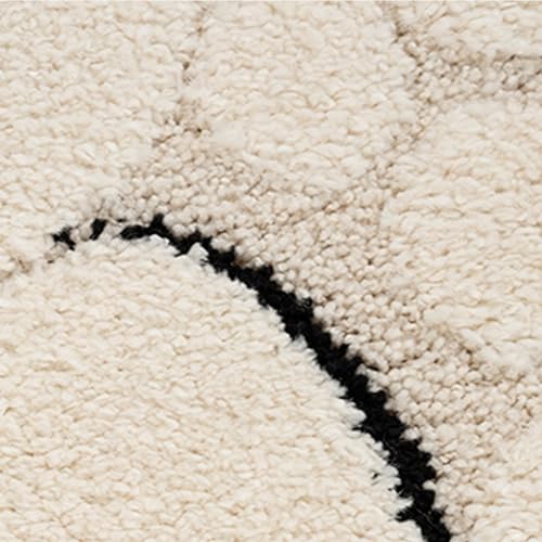 Teppich-Traum Kinderzimmer Spielzimmer Teppich rund mit Schafsmuster allergikergeeignet in Creme, 160 cm Rund