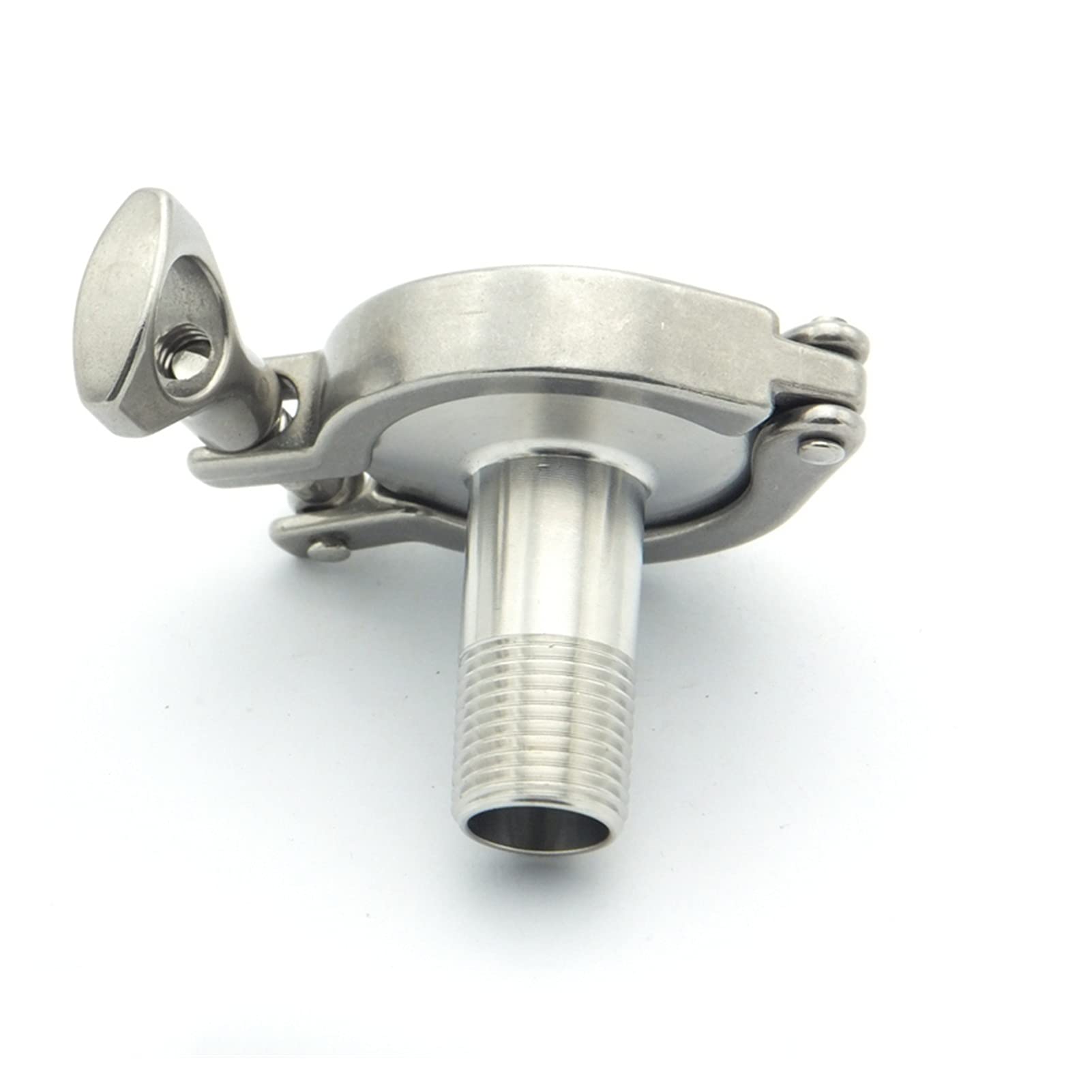 304 Juego de accesorios de tubería de acero inoxidable 3/8 "BSP Husmero macho Ferrulo + 1.5" TRI PINSURA + Junta de silicona + Tapa final