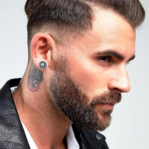 PELOVNY Memento Mori Earrings S925 Sterling Silver Memento Mori Stud Earrings Jewelry Gifts for Men4