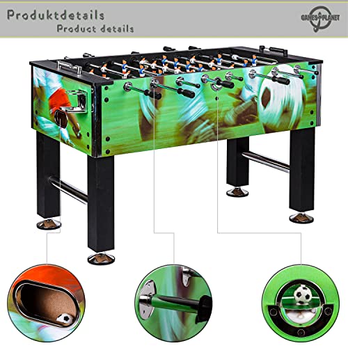 GAMES PLANET Biliardino Leeds in 6 Colori, Calcio