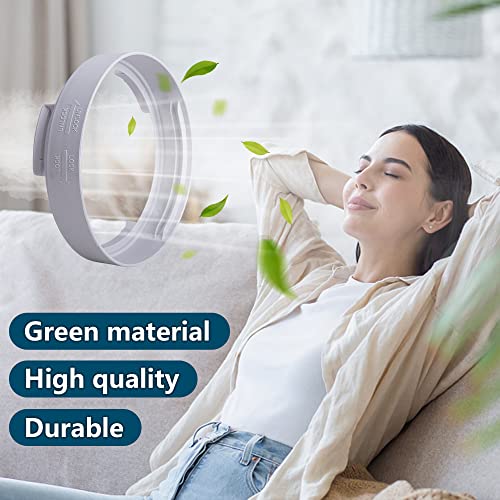 Decohs 5.9 Inch Portable Air Conditioner Exhaust Hose Coupler Mobile Air Conditioning Accessories For Ac Exhaust Hose Coupler Extension (White Circular) #TOP6