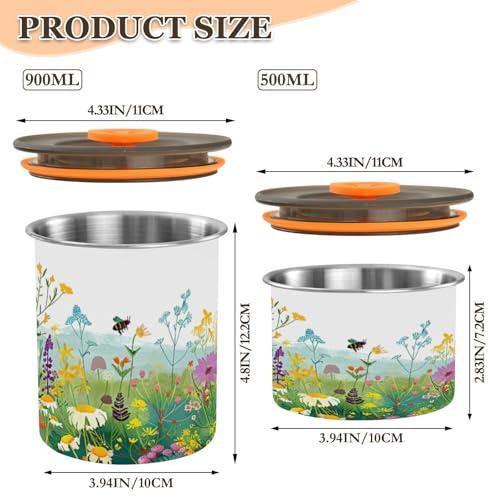 ATTX Contenedor de Café Hermético Acero Inoxidable 900ml miniatura 2