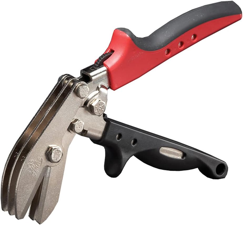 Malco C6R Offset 5 Blade Duct Crimper – 1-5/8" Double Crimp, HVAC Duct Crimping Tool, Ergonomic Non-Slip Handles, One-Hand Operation, Made in USA