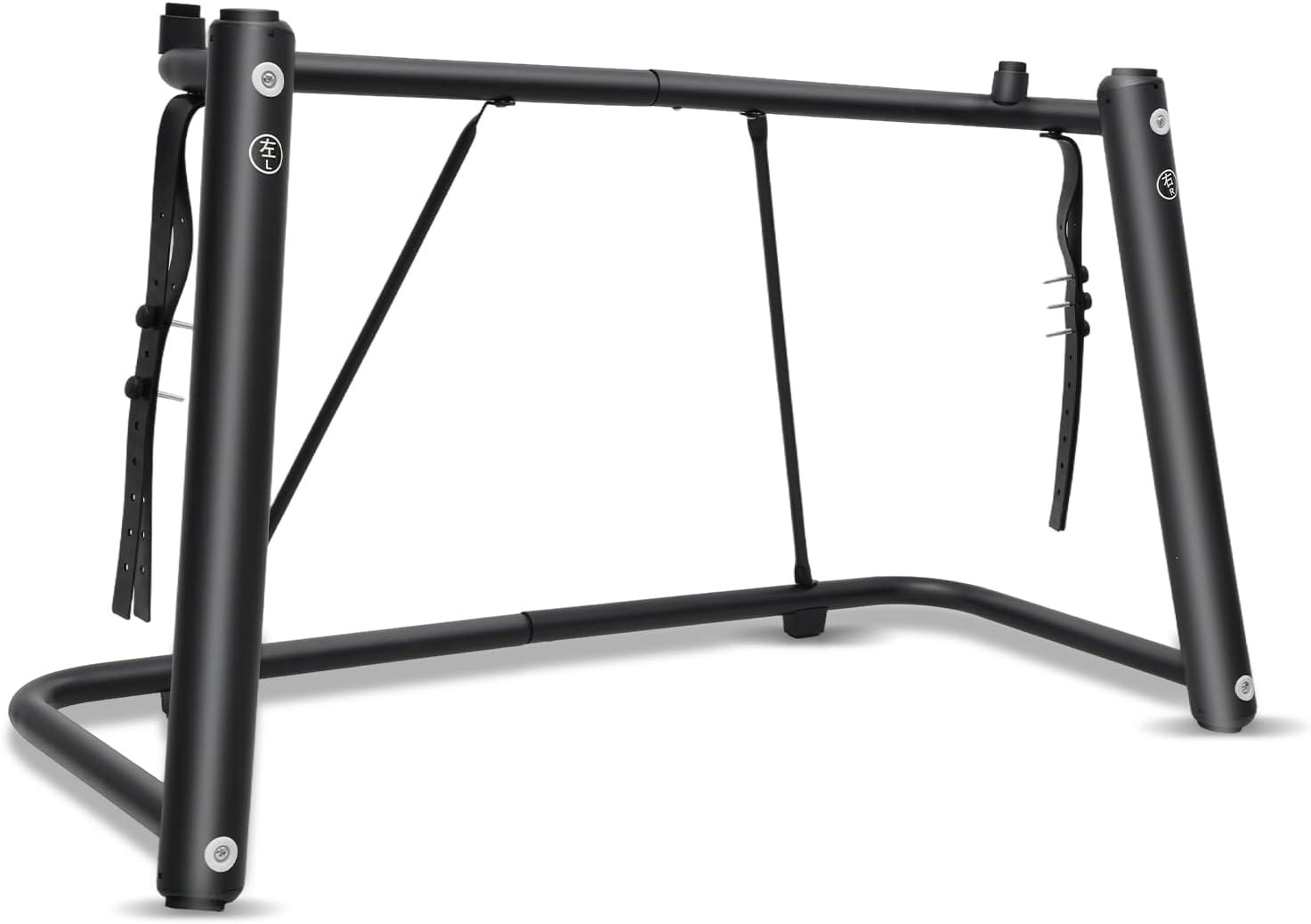 U Style Keyboard Stand,Keyboard Stand with Locking Straps,Elegant Curved Design Heavy-Duty Piano Keyboard Stand, Ideal for 61-88 Key Digital Piano,Durable & Sturdy,Easy to Assemble,Classic Black