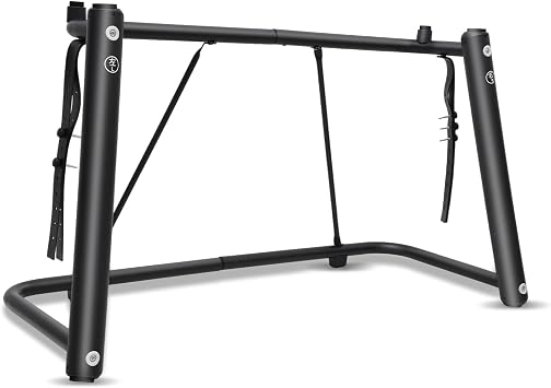 Piano Keyboard Stand - Keyboard Stand with Locking Straps for Kids and Adults - Elegant U Style Heavy-Duty Keyboard Stand - Ideal for 61-88 Key Digital Piano - Durable & Sturdy - Easy to AssembleBlack