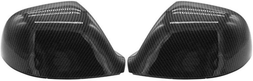 Carbon Fiber Rearview Side Glass Mirror Cover Trim Frame Side Mirror Caps Compatible with Transporter T6 2016 2017 2018 2019