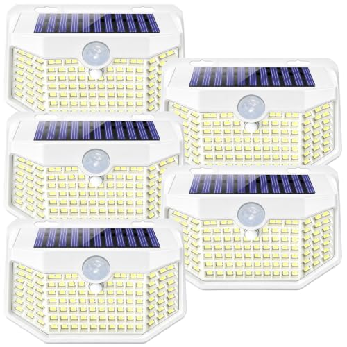 Aootek Solarlampen für Außen mit Bewegungsmelder, 5er Set, Garten, 120 LED – Ansicht 1