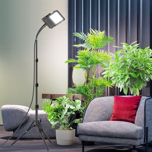 SANSI 45W LED Pflanzenlampe mit Ständer, Vollspektrum Pflanzenlicht mit 4/8/12H Timer, 4 Helligkeits Dimmbar & 40-110cm Höhenverstellbar, Wachstumslampe mit Fernbedienung für Zimmerpflanzen SANSI 45W LED Pflanzenlampe mit Ständer, Vollspektrum Pflanzenlicht mit 4/8/12H Timer, 4 Helligkeits Dimmbar & 40-110cm Höhenverstellbar, Wachstumslampe mit Fernbedienung für Zimmerpflanzen