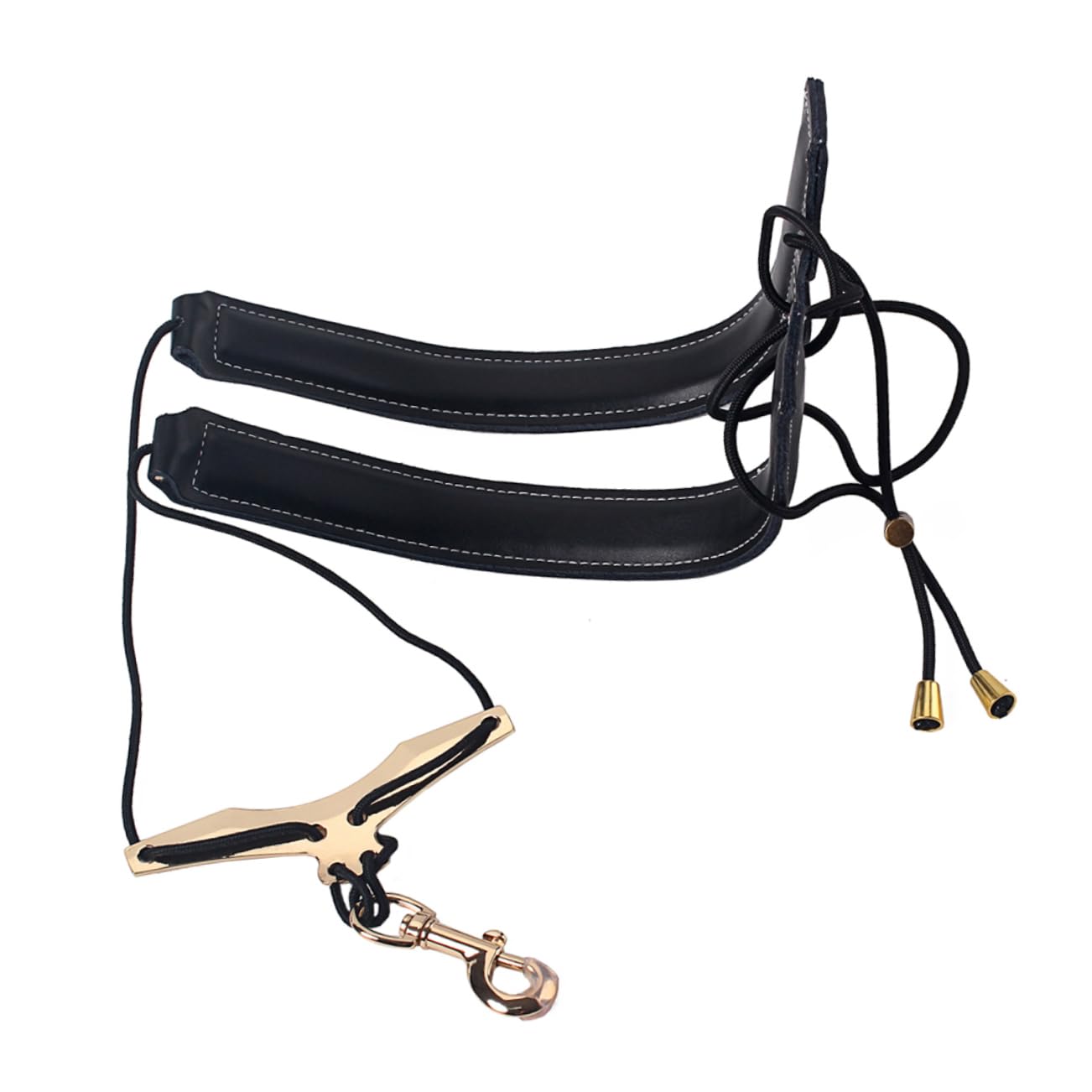 SUPVOX Sax Harness Saxophone Neck Strap Cowhide Adjustable Breathable Saxophone Support