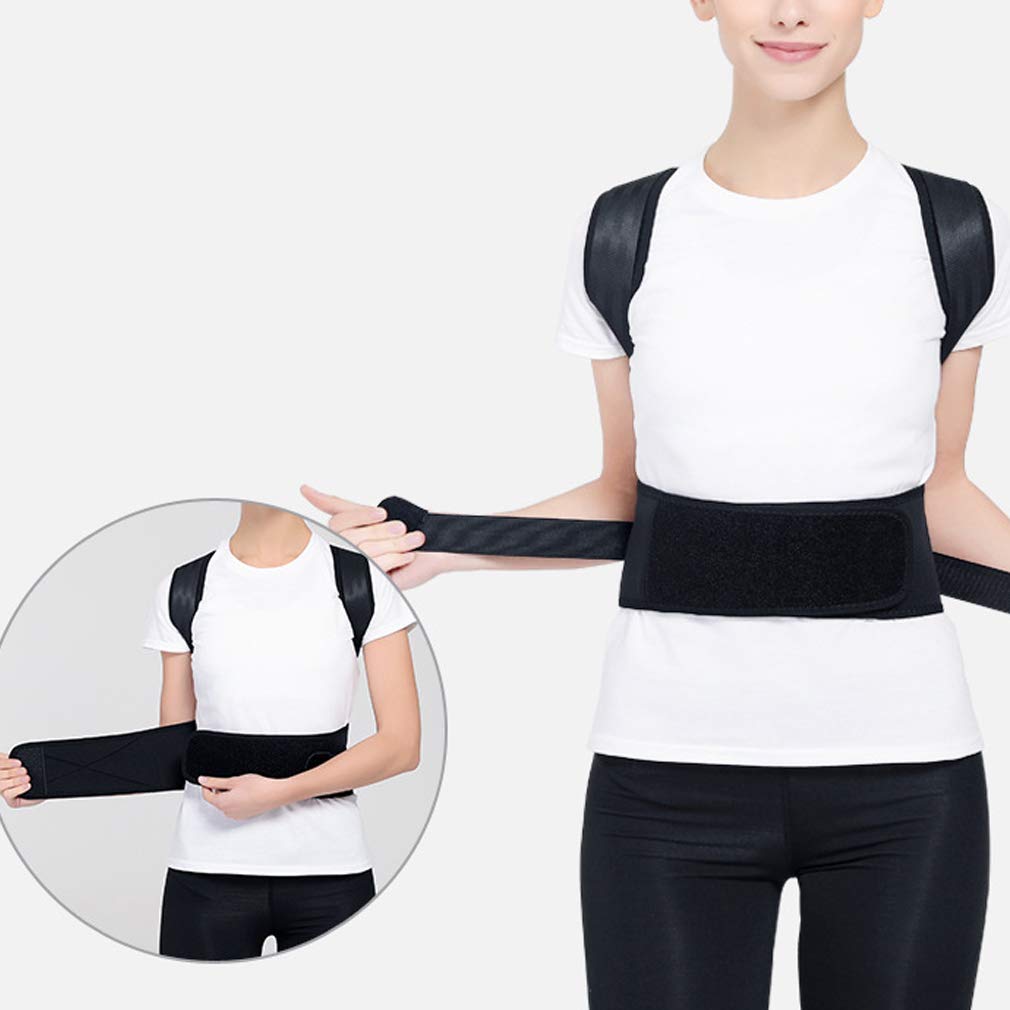 Bene Fascia Posturale Spalle e Schiena, Correttore Postura Schiena Uomo Donna Correttore Posturale Collo e Spalle Migliorare Postura con Fascia Lombare Unisex, S