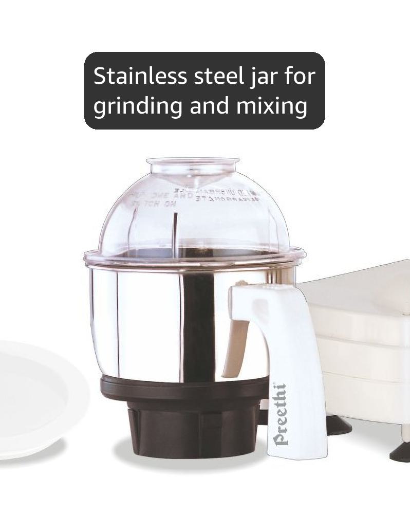Amazon.com: Preethi MG146 Eco Twin 2-Jar Mixer Grinder, Medium