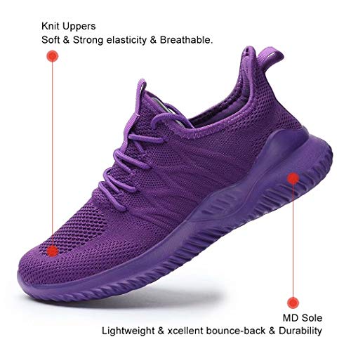 Image of KEEZMZ Womens Ladies Walking Running Shoes Slip On Lightweight Casual Tennis Sneakers Clothes Shoes
