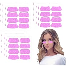 120Pcs Glitter Softball Eye Stickers Sports Eye Black Stickers for Kids Adhesive Football Eye Stickers for Team Spirit Accessories Sports Game Themed SuppliesPink