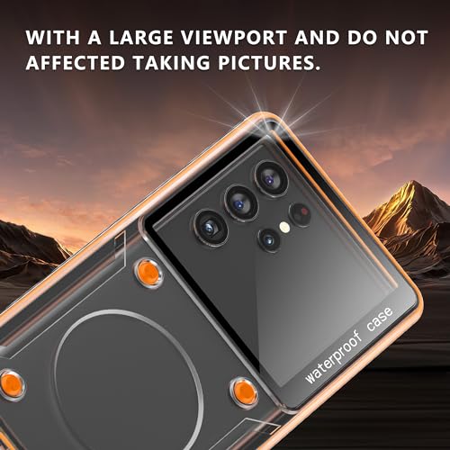 Image of Universal IPX8 Waterproof Phone Case for Smartphones Up to 6.9 inch, Full-Body Sealed Dustproof Diving Housing for iPhone 15 14 13 12 11 Pro Max Underwater Photography w /Lanyard (Black)