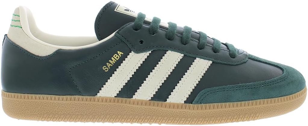 adidas Samba OG Men's Sneaker (Shadow Green Cream White, 11.5)