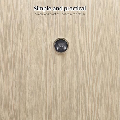 MAGICLULU Mirilla de ángulo amplio 200° para puertas de madera con diámetro de tubo de 16mm acabado en bronce antiguo con lente de vidrio HD, apta para puertas de 40-63mm de grosor con cubierta de privacidad incluida miniatura 4