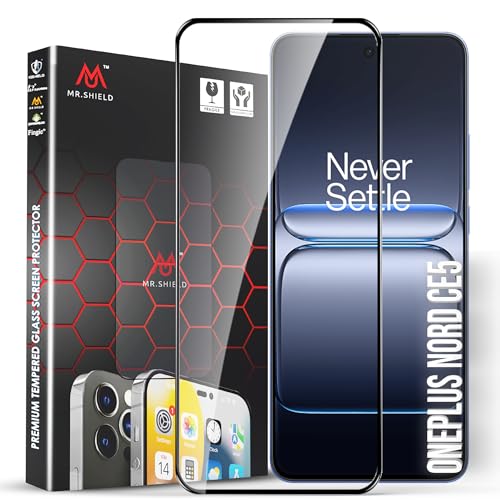 Image of Mr.Shield Top-Notch HD+ Tempered Glass Screen Protector Guard for OnePlus Nord CE 5 / CE5 5G, Case Friendly [1 Pack]