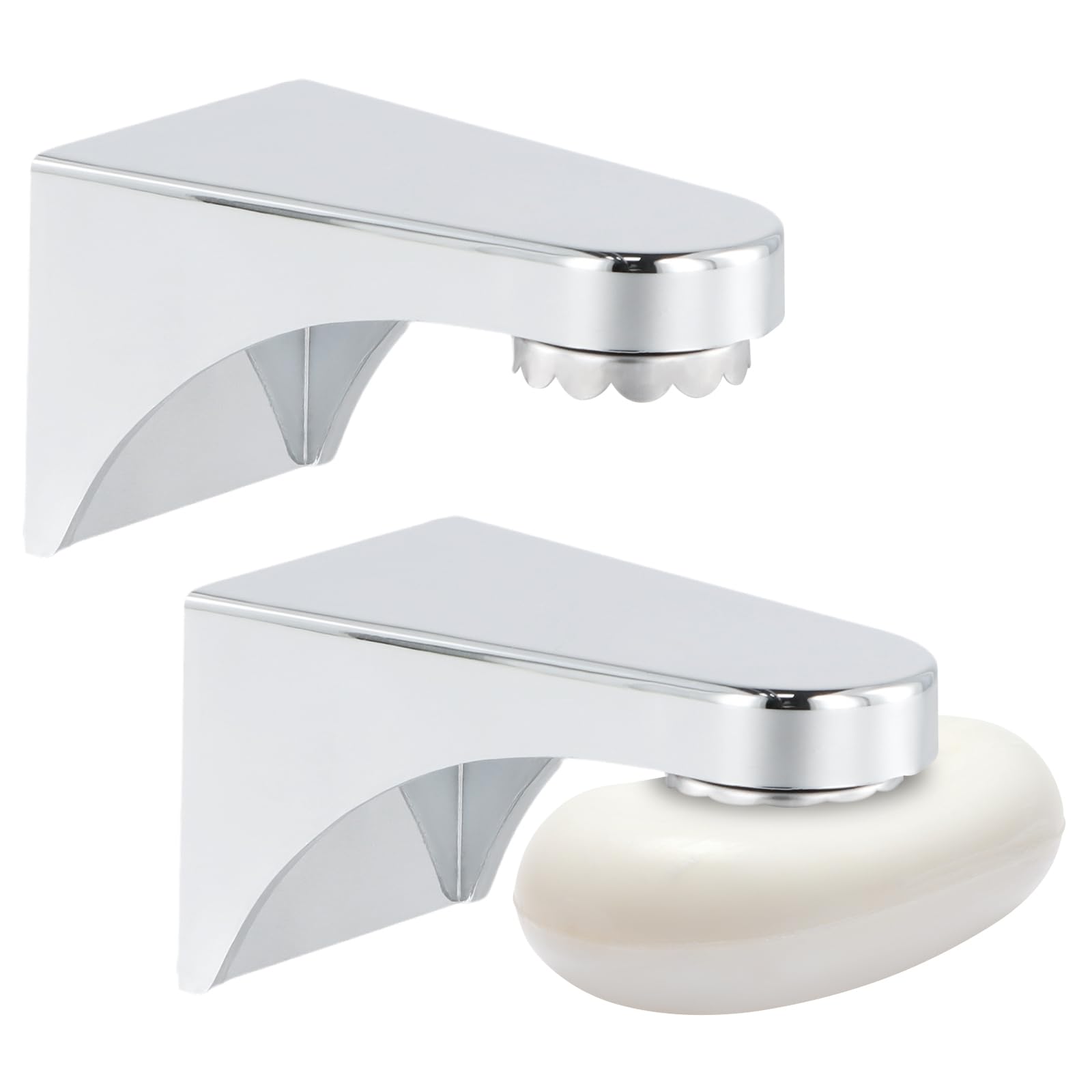 2 PCS Magnetic Soap Dish – Wall Mounted Soap Holder with Magnetic, Wall Hanging Soap Saver for Shower, Bathroom & Kitchen Sink