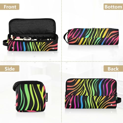 Organizador Portátil para Herramientas de Estilizado del Cabello con Estampado Abstracto Arcoíris y Cebra, con Alfombra Resistente al Calor para Planchas, Rizadores y Otros Accesorios miniatura 5