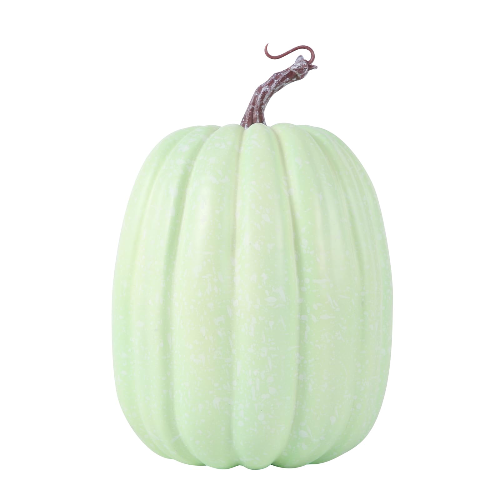 LSFYSZD Decorative Pumpkins Artificial Pumpkins Faux Pumpkins Halloween Thanksgiving Tabletop Centerpieces for Home (Light Green, 21cm*15cm)