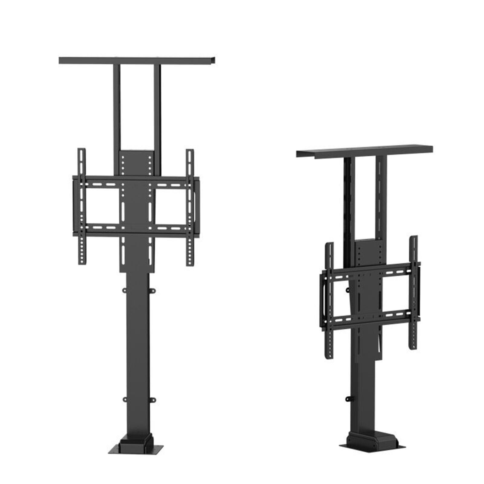 HPTHLY For 42-70 Inch Electric Tv Lift Stand - Adjustable Tv Mount Bracket - Electric Tv Lift - Can Be Hidden In A Cabinet Motorized Tv Mount,Up To 60Kg,Travel Less Than 4,Black