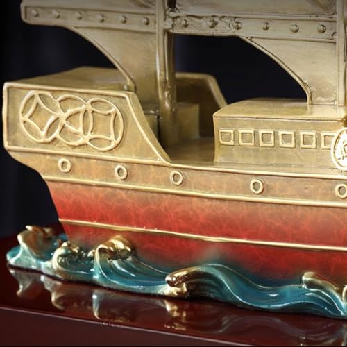 Bateau en cuivre massif RLKHXBS pour décoration de table