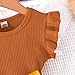 Kilrygh Toddler Girls Dress, Ruffle Sleeveless Summer Baby Girl Fashion Dresses 4-5Y Brown