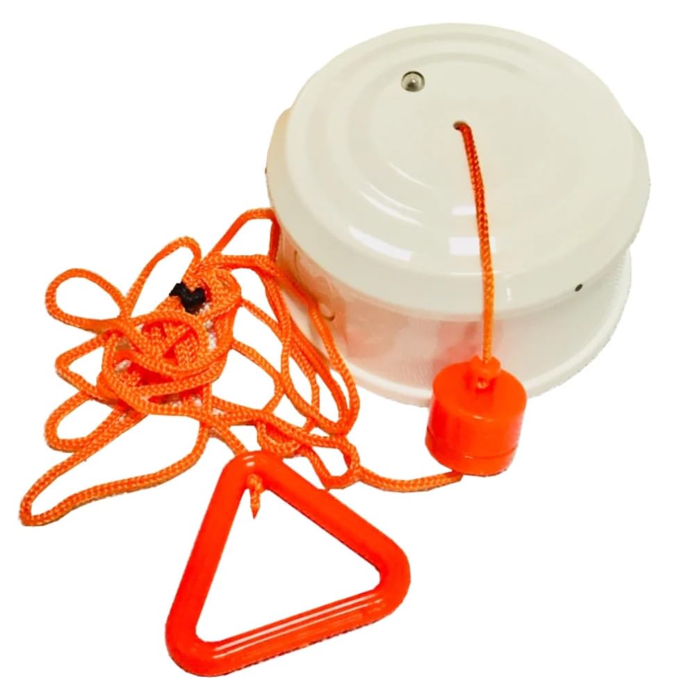 3Mk Orange -Eps Emergency Pull Cord – Disabled Toilet Alarm With Led Indicator, 1.5M Cord No/Nc Relay Output, For Bathrooms, Saunas, Care Facilities