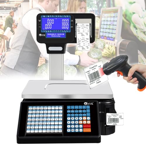 Báscula Digital Comercial con Etiqueta Impresa 30kg miniatura 1