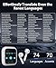 Rodxegu AI Translation Earbuds Real Time 144 Languages & Accents Translator Earbuds with 8-Language Offline Translating Earbuds, Audifonos Traductores Inglés Español for Learning Travel Business