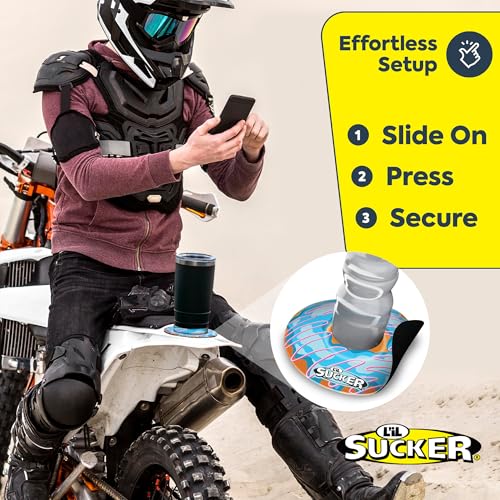Image of Lil Sucker Suction Cup Holder - Universal Drink Holder for Paddle Board, Kayak, ATV & Boat - Clip-On Coffee Anti-Spill - Donut Pack of 2