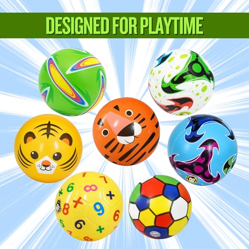 Image of PVC Foam Beach Football | No Air Needed | Kids Playball | Best Use at Pools, Beach, Outdoor & Indoor Play | Multicolor (Random Color)