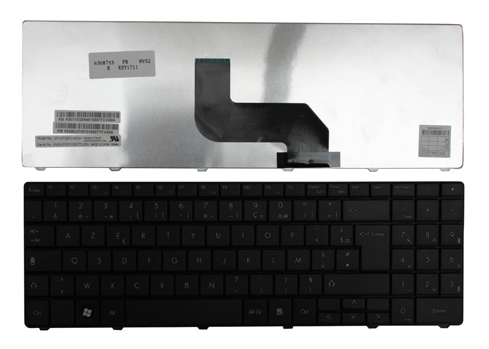 Clavier portable Packard Bell EasyNote LJ65-AU134FRB de rechange pour réparer les touches bloquées