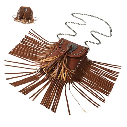 Sac à main vintage à franges BESPORTBLE bandoulière femme au quotidien
