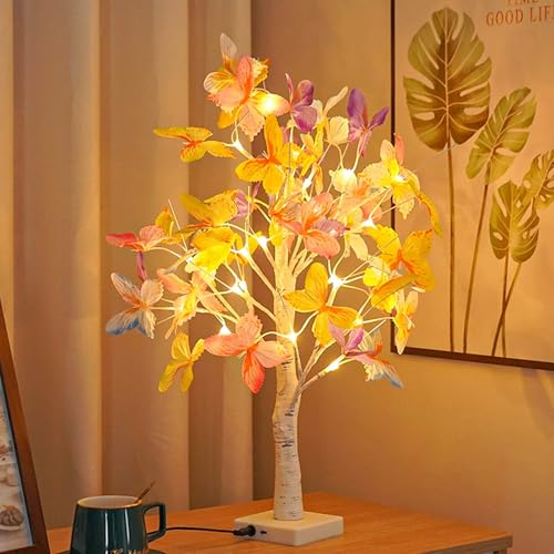 CHENBOOW LED Baum Lichter,Lichterbaum Lichterzweige für Innen,LED Lichterbaum,LED Baum Lampe,Baumbeleuchtung Innen Deko,Led Lichterbaum Innen Schmetterling,Frühlingsdeko Baumlampe,für Frühli