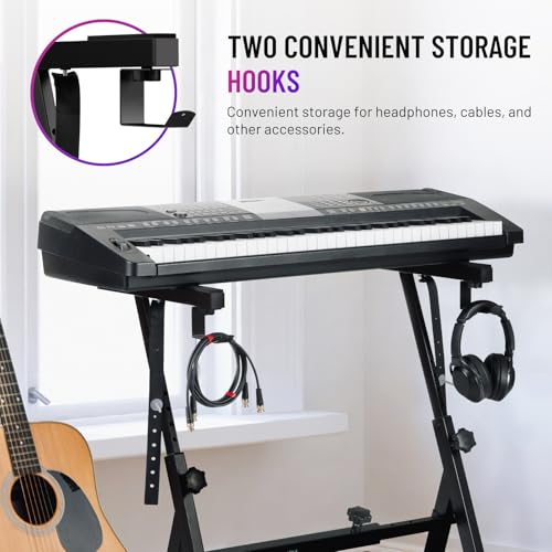 Cahaya CY00366-1-US Keyboard Stand Heavy Duty: Z Style Piano Stands Stable And Portable thumb #2