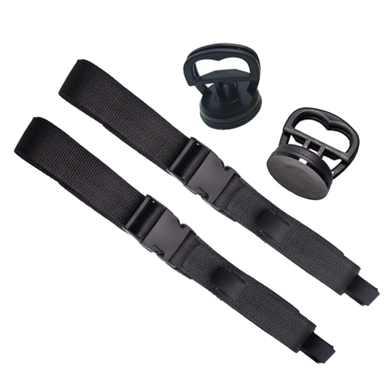 BRIGHTFUFU Fishing Pole Holder for Car Vehicle-mounted Rack Safe Strong Fish Rod Strap Quick Release Buckle