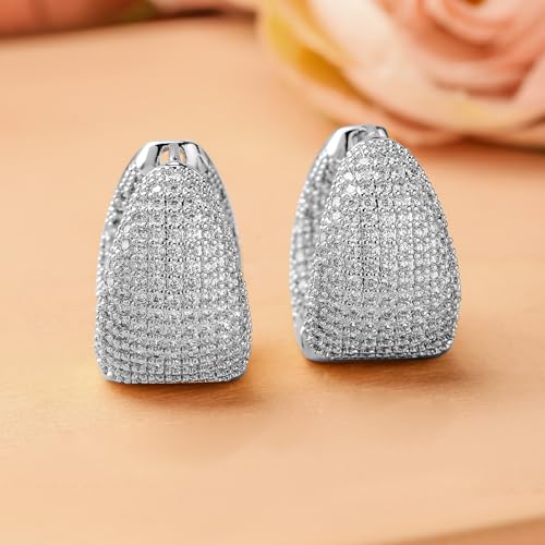 Image of Rubans Demi Fine Stainless Steel Stud Earrings Daily Gift for Women & Girls