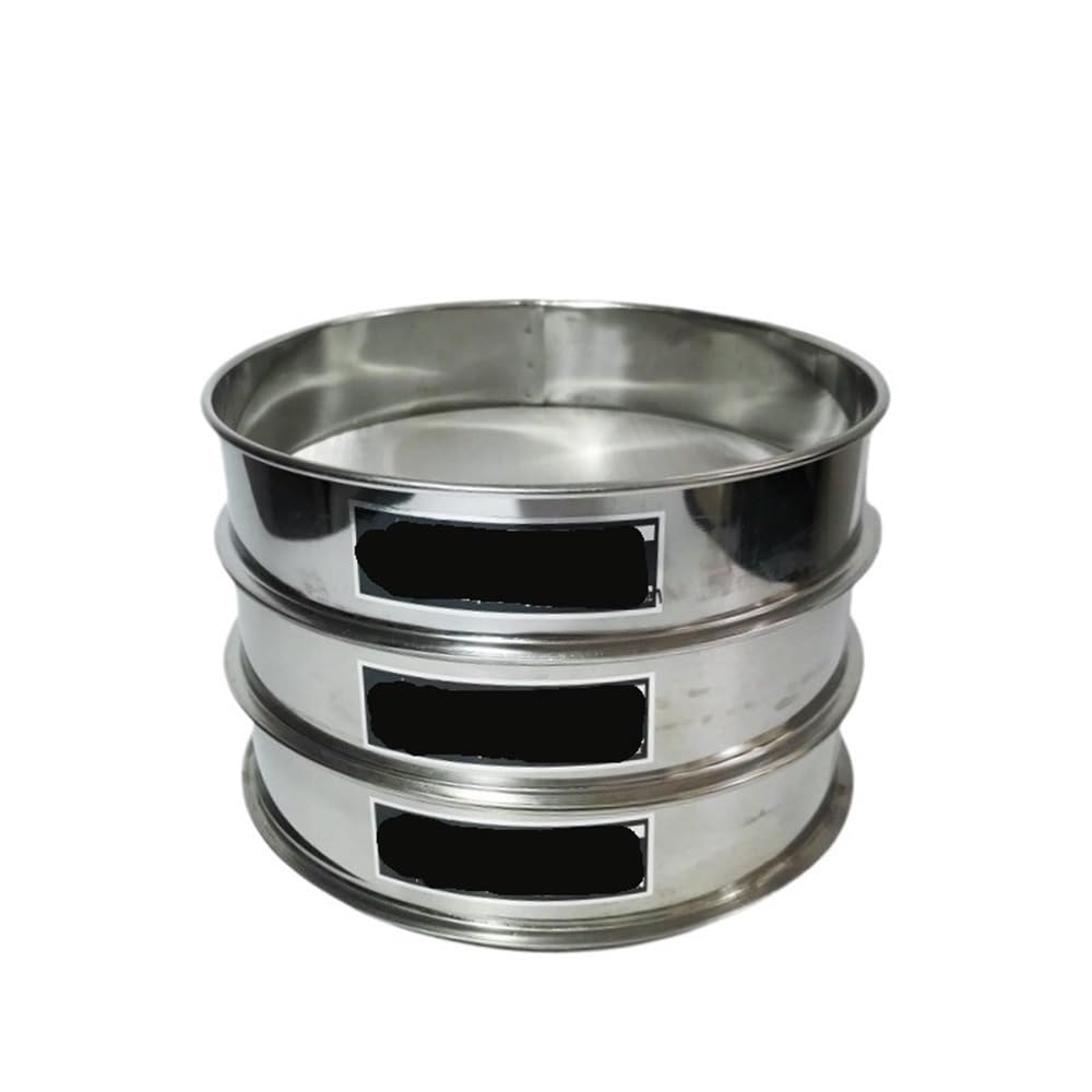 Filtro de harina Tamiz de prueba acero inoxidable for laboratorio, diámetro 30 cm, agujero redondo, apertura tamiz harina 0,075-2 mm, 1 unidad(0.075mm)