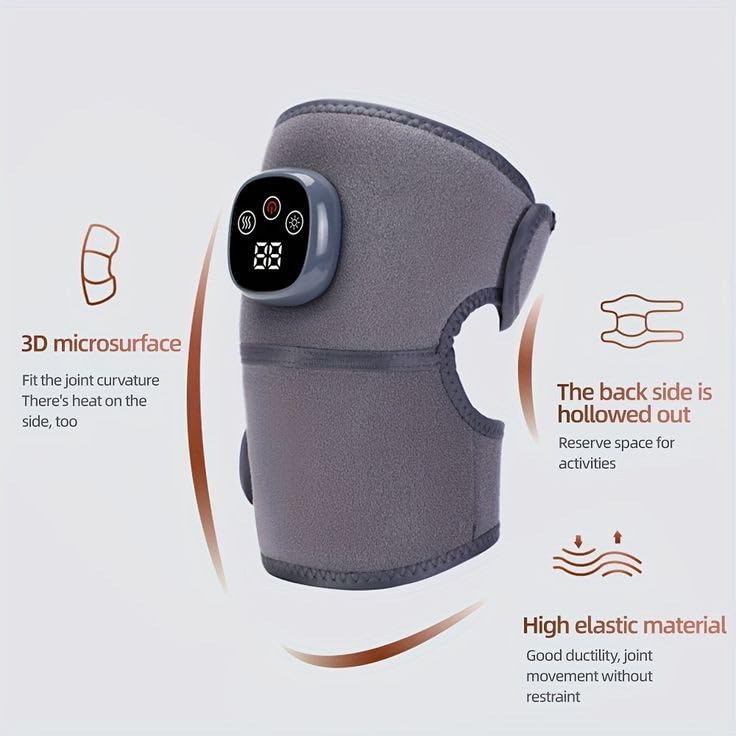 ezoubuy Heated Knee Massager | Strong Motor Knee Massager | Lifelong Knee Massager Machine for Relaxing Knee, Shoulder, Elbow, Neck, Leg | Knee Massager for Pain Relief for Men And Women (1 Pc)(Grey) ezoubuy Heated Knee Massager | Strong Motor Knee Massager | Lifelong Knee Massager Machine for Relaxing Knee, Shoulder, Elbow, Neck, Leg | Knee Massager for Pain Relief for Men And Women (1 Pc)(Grey)