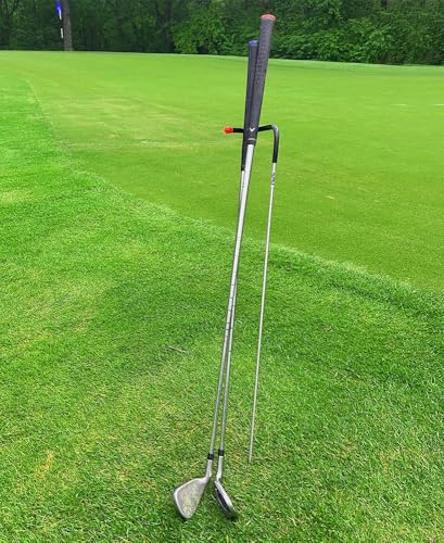 Mobile Pro Shop V-Shaped Golf Club Stand Keeps Your Clubs Clean Dry & Visible V-Stick Club Stand Made of Highly Durable Stainless Steel - Easy to Carry Golf Club Holder