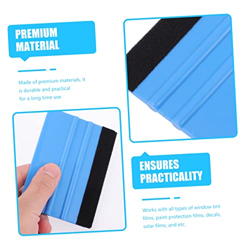 4 Pcs raspador de flanela ferramentas de carro raspador de vidro ferramenta de limpeza de vidro de c