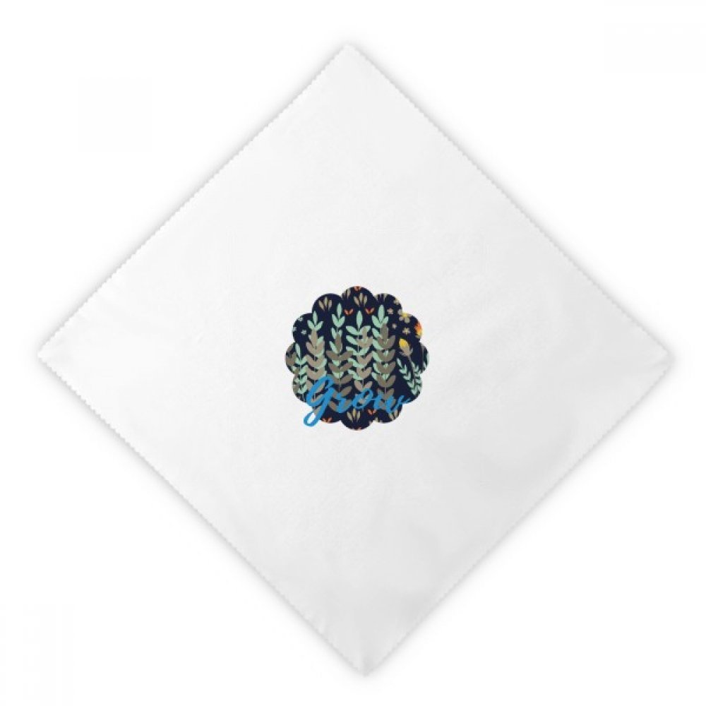 Servilletas de tela con estampado botánico de hojas y flores de DIYthinker, pack de 2